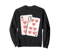 Día de San Valentín Funny Six Seven 6-7 67 Juego de Cartas para Mujer Sudadera