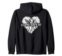 Día de San Valentín y 67 Meme Cupido Dice 67 Sudadera con Capucha