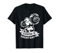 Día de sentadillas todos los días Entrenamiento Motivación Divertido Gimnas Camiseta