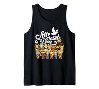 Día de Todos los Santos Católico San Francisco Antonio Juana Camiseta sin Mangas