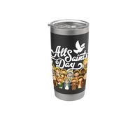 Día de Todos los Santos Católico San José María Teresa Jude Vaso térmico de acero inoxidable de doble pared
