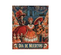 Día de Todos los Santos, Halloween para cama, sofá, viajes y camping, súper suave, acogedora, mullida, de felpa para el día de todos los almas, manta estampada de Halloween para todas las estaciones