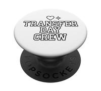 Día de Transferencia Crew Wake Orar Día de Transferencia Día de Apoyo de FIV PopSockets PopGrip Adhesivo
