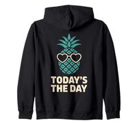 Día de Transferencia de piña FIV Infertilidad Milagro Divertido FIV Sudadera con Capucha