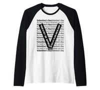 Día de Valetine No.2 Camiseta Manga Raglan