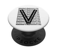 Día de Valetine No.2 PopSockets PopGrip Adhesivo