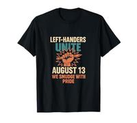 Día de Zurdos Orgullo Zurdo Zurdo Divertido 13 de Agosto Cita Camiseta