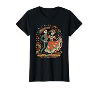 Día del Arte Latinoamericano Cultura Mexicana Tradición Camiseta gráfica económica, Mujer, Negro, L