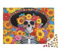 Día del Arte Muerto Rompecabezas 1000 Piezas Cartón Resistente para Adultos Y Niños 12+, Antiestrés, Decoración De Pared, Relax Máximo para Tiempo Familiar 38x26cm/1000pcs