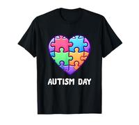 Día del autismo Puzzle Corazón Conciencia sobre el autismo Camiseta