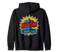 Día del Campamento del Boom Pop Art Sudadera con Capucha
