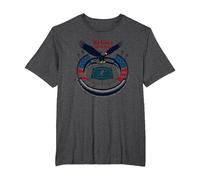 Día del Juego de Old Glory Camiseta, Hombre Tallas Grandes, Jaspeado Oscuro, 4X Alto