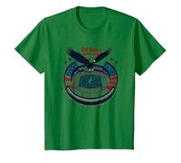 Día del Juego de Old Glory Camiseta, Niños, Verde Kelly, 8 años
