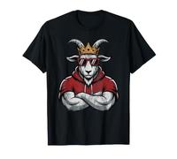 Día del Juego Vintage King Goat Fantasy Football Commish Champion Camiseta