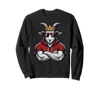 Día del Juego Vintage King Goat Fantasy Football Commish Champion Sudadera