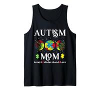 Día del Mes de concienciación sobre el Autismo para mamá, acepta Entender el Amor Camiseta sin Mangas