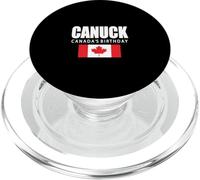 Día del orgullo canadiense vintage retro con hoja de arce de Canuck PopSockets PopGrip para MagSafe