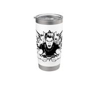Día del Padre al estilo cómic para jugadores profesionales Vaso térmico de acero inoxidable de doble pared