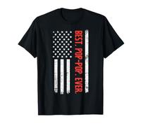 Día del Padre Best Pop-Pop Ever Bandera de Estados Unidos Abuelo Papá Camiseta