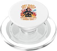 Día del Padre Bombero "Mi papá, mi héroe" PopSockets PopGrip para MagSafe