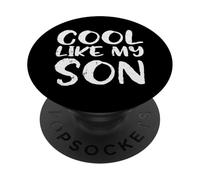 Día del Padre Cool Like My Son Cute Proud Dad Daddy Papa Men PopSockets PopGrip Adhesivo