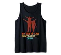 Día del Padre Día de la Madre Mi hijo favorito es mi yerno Camiseta sin Mangas