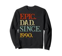 Día del Padre Epic Dad Since 1990 Grandkids Dad Grandpa Great Sudadera