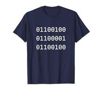 Día del Padre Humor papá en código Binario para Geek computadora Camiseta