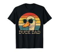 Día del Padre Pato Papá Retro Ganso Papa Papa Caza Cazador Camiseta