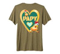 Día del Padre Pollos POLLAIO Francés PAPY Abuelo Camiseta Premium