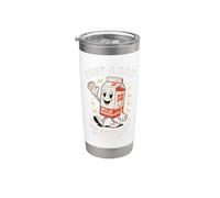 Día del Padre Solo Un Papá Que Siempre Volvió Con La Leche Vaso térmico de acero inoxidable de doble pared