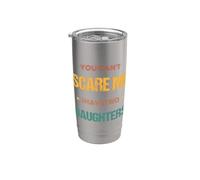Día del Padre Super Papá No puedes asustarme Sarcasmo Vaso térmico de acero inoxidable de doble pared