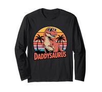 Día del Padre T Rex Dinosaurio Hombres Papi Saurus Manga Larga