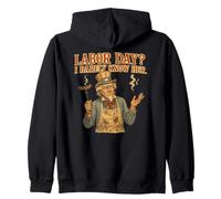 Día del Trabajo apenas conoce su divertido gráfico de humor de barbacoa Sudadera con Capucha