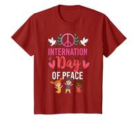 Día Internacional de la Paz Divertido Amor Mundo Gráfico Camiseta