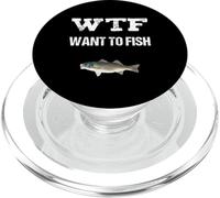 Día Libre WTF Quiero Pescar Divertido Humor De Pesca PopSockets PopGrip para MagSafe