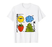 DÍA Maravilloso! Diseño de Fresa de Nube de Sol japonés Kawaii Camiseta