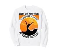 Día más Largo Feliz Día del Solsticio de Verano Solsticio de Verano Pagano Sudadera
