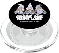 Día Mundial contra el Cáncer Gnomo Uno Lucha Solo Ponte PopSockets PopGrip para MagSafe