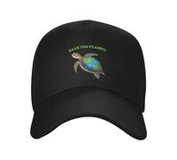Día Mundial De La Tierra, 22 De Abril. Medio Ambiente. Turtle. Reciclaje. Océano. Mujer Hombre Snapback Cap Resistente Sombrero Ajustable Gorras Hip Hop para Running Tenis Verano