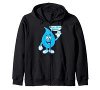 Día Mundial del Agua Salvemos El Agua Cada Gota Cuenta Sudadera con Capucha
