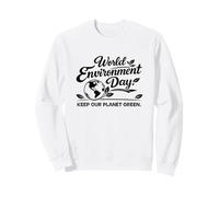 Día Mundial del Medio Ambiente - Mantenga Nuestro Planeta Verde Conciencia ecológica Sudadera