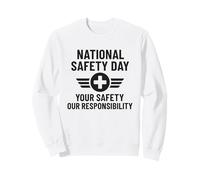Día Nacional de la Seguridad | Regalo de concienciación sobre Seguridad en el Lugar de Trabajo y el hogar Sudadera