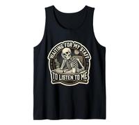 Día Nacional del Jefe de Hombres Esperando a Mi Personal Empleador Divertido Camiseta sin Mangas
