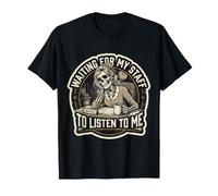 Día Nacional del Jefe de Mujeres Esperando a Mi Personal Empleador Divertido Camiseta
