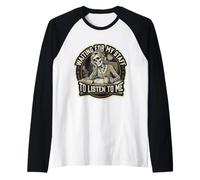 Día Nacional del Jefe de Mujeres Esperando a Mi Personal Empleador Divertido Camiseta Manga Raglan
