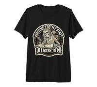 Día Nacional del Jefe de Mujeres Esperando a Mi Personal Empleador Divertido Camiseta Premium