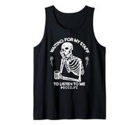 Día Nacional del Jefe Esperando a Mi Empleador Camiseta sin Mangas