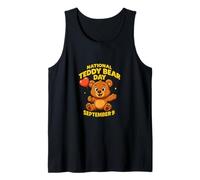 Día Nacional del Oso de Peluche 9 de septiembre Inspirado en el K-Pop Cute Bear Camiseta sin Mangas