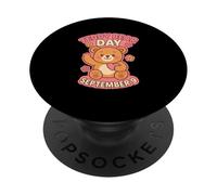 Día Nacional del Oso de Peluche 9 de septiembre Inspirado en el K-Pop Cute Bear PopSockets PopGrip Adhesivo